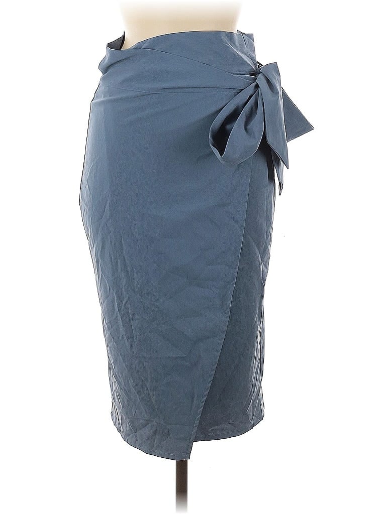 Pre-owned Unbranded Formal Skirt In Blue