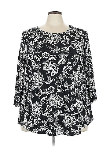 JM Collection 3/4 Sleeve T-Shirt (view 1)