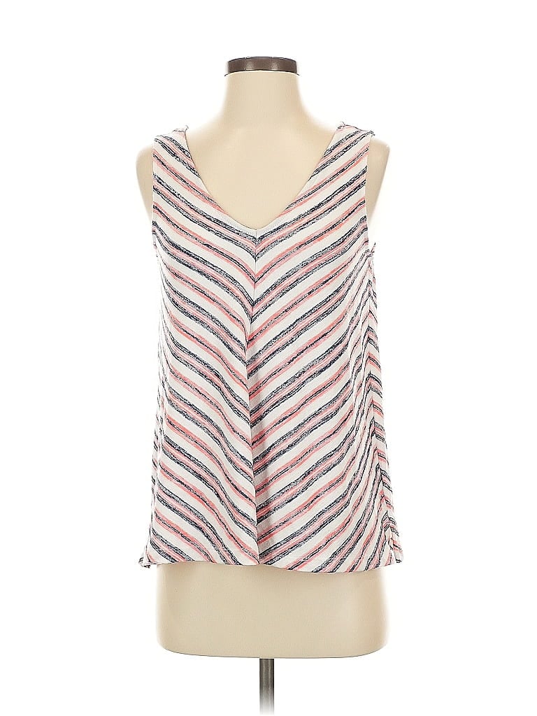 Pre-owned Gap Tank Top Ivory Plunge Neckline Tops In White