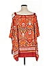 IMAN 100% Polyester Orange 3/4 Sleeve Blouse Size 1X - photo 2