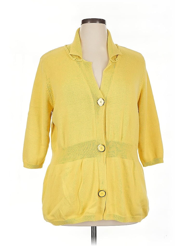 D&Co. Yellow Cardigan Size 1X - photo 1