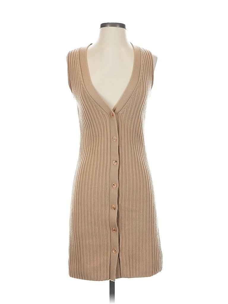Carlisle Tan Casual Dress Size S - photo 1