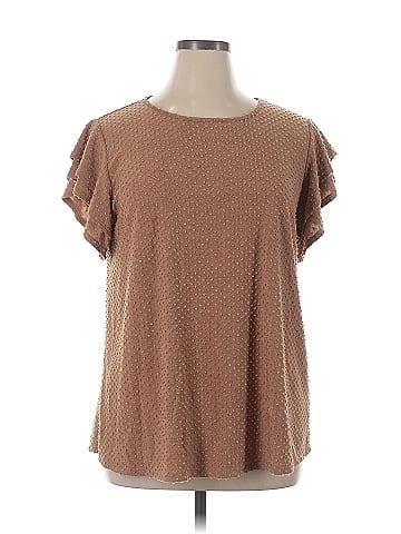 Perfect Peach Short Sleeve Top (view 1)