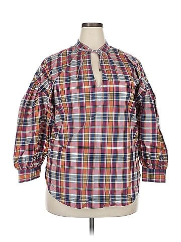 Lauren by Ralph Lauren 3/4 Sleeve Button-Down Shirt (view 1)