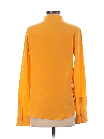 Equipment Long Sleeve Silk Top (view 2)