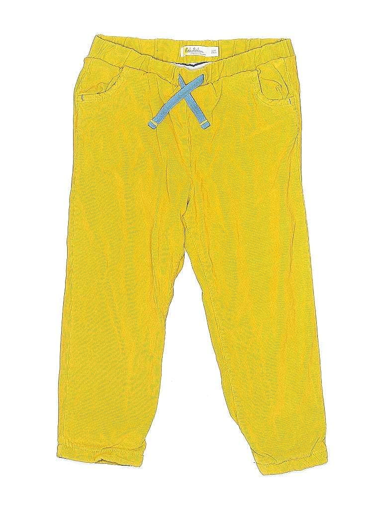 Baby Boden 100% Cotton Yellow Casual Pants Size 3 - 4 - photo 1
