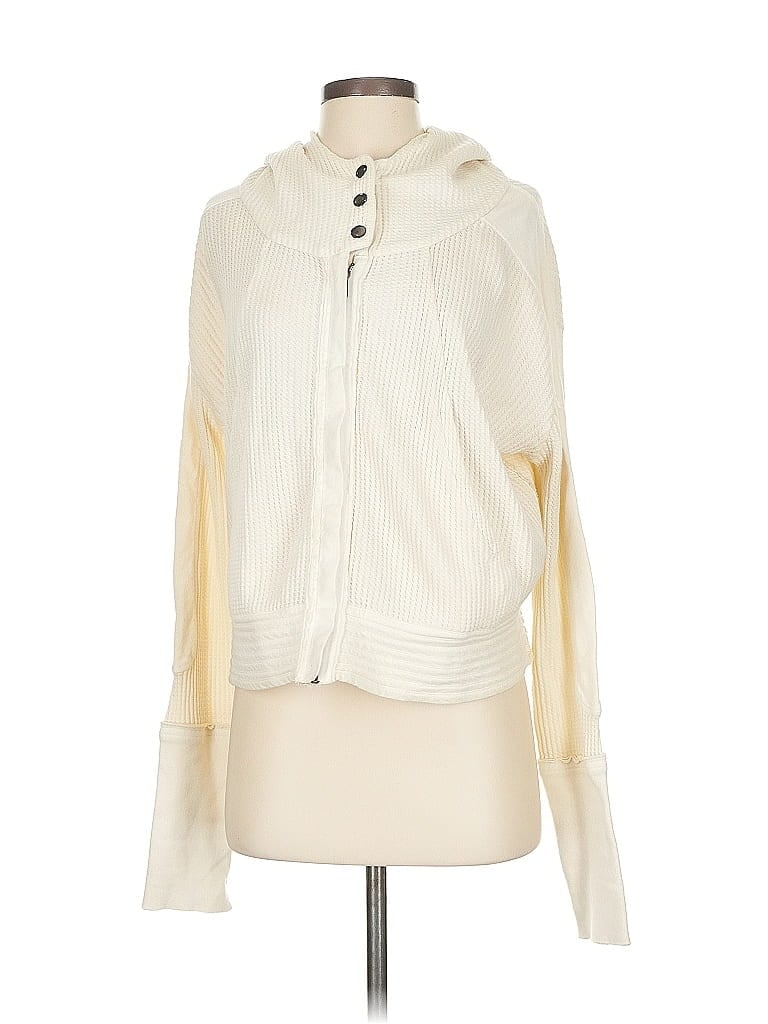 FP One 100% Cotton Ivory Pullover Sweater Size XS - photo 1