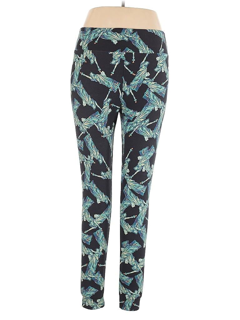 Pre-owned Lularoe Casual Pants In Blue