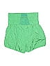 FP Movement 100% Polyamide Solid Green Shorts Size S - photo 2