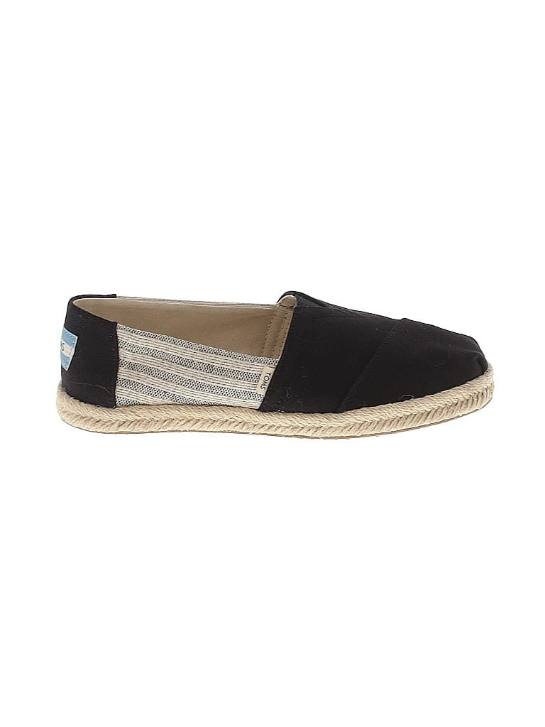 TOMS Black Flats Size 5 1/2 (wide) - photo 1