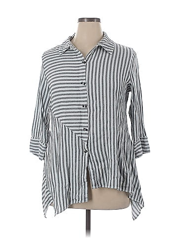 Soft Surroundings 3/4 Sleeve Button-Down Shirt (view 1)
