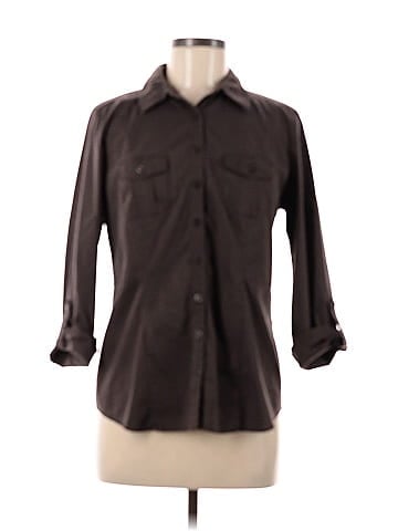 Worthington 3/4 Sleeve Button-Down Shirt (view 1)