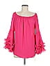 Joseph Ribkoff 100% Polyester Pink 3/4 Sleeve Blouse Size 8 - photo 1