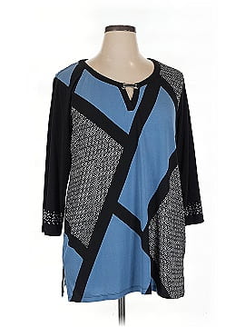 Jm Collection 3/4 Sleeve Blouse