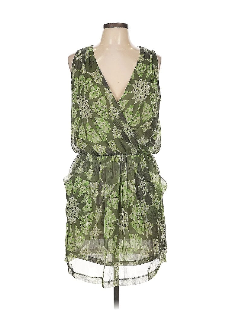 Collective Concepts 100% Polyester Tropical Green Cocktail Dress Size L - photo 1