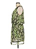 Collective Concepts 100% Polyester Tropical Green Cocktail Dress Size L - photo 4