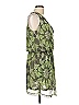 Collective Concepts 100% Polyester Tropical Green Cocktail Dress Size L - photo 3