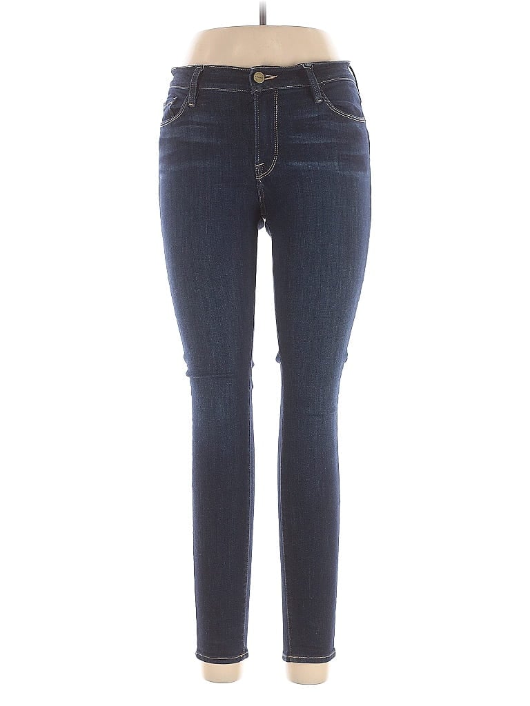 FRAME Denim Solid Blue Jeans Size 31 waist - photo 1