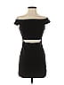 Silence and Noise Solid Black Cocktail Dress Size S - photo 1
