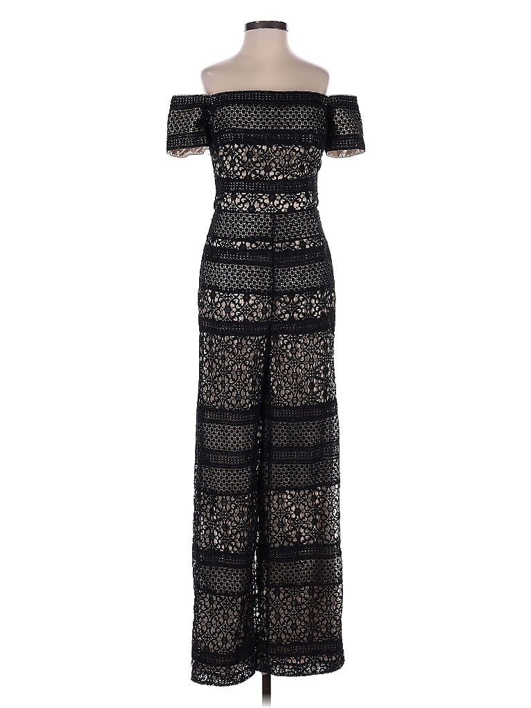 ML Monique Lhuillier 100% Polyester Black Jumpsuit Size 0 - photo 1