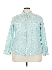 Sigrid Olsen 3/4 Sleeve Button Down Shirt