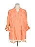 Ruby Rd. Orange 3/4 Sleeve Blouse Size 1X - photo 1