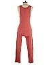 Lezat Solid Red Jumpsuit Size S - photo 2