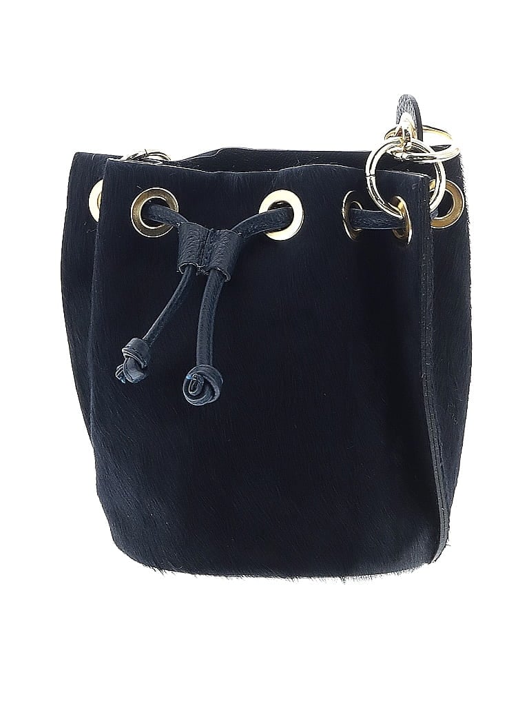 Borse in Pelle Blue Black Leather Bucket Bag One size - photo 1