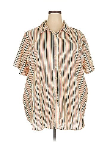 Roaman's Short Sleeve Button-Down Shirt (view 1)