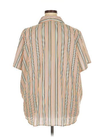 Roaman's Short Sleeve Button-Down Shirt (view 2)