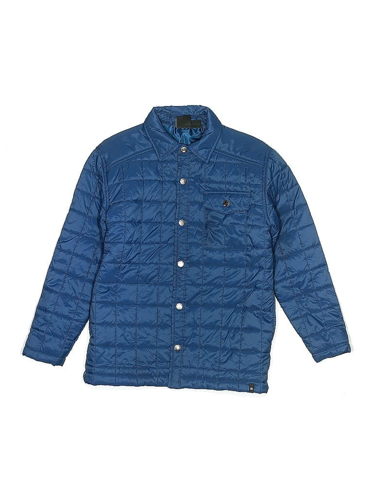 Quiksilver 100% Nylon Blue Jacket Size 10 - photo 1