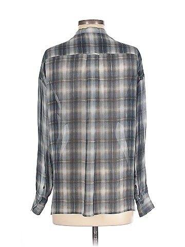 Vince. Long Sleeve Silk Top (view 2)