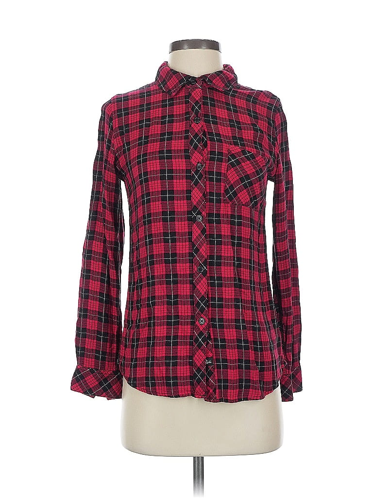 Pre-owned Rails Long Sleeve Button Down Shirt In Red