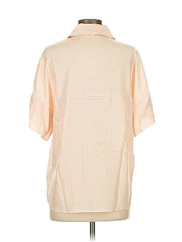Vince. Short Sleeve Silk Top (view 2)