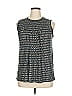 Ann Taylor LOFT 100% Rayon Gray Sleeveless Blouse Size XL - photo 1