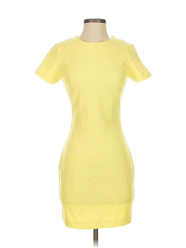 Likely Solid Yellow Casual Dress Size 2 - photo 1