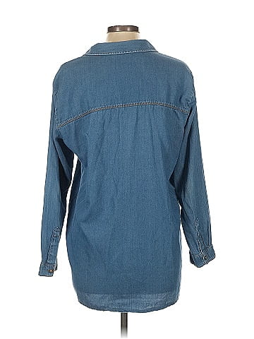 Bershka Long Sleeve Button-Down Shirt (view 2)
