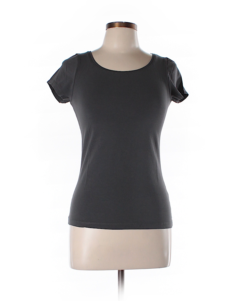 Cynthia Rowley TJX Solid Gray Short Sleeve T-Shirt Size M - 79% off ...