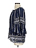 Elan 100% Rayon Print Blue 3/4 Sleeve Blouse Size 0 - photo 4