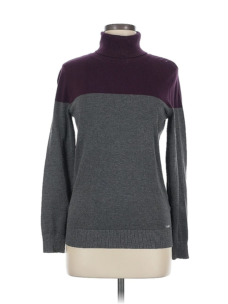 Pre-owned Calvin Klein Turtleneck Sweater In Gray
