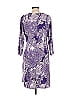 IMAN Paisley Purple Casual Dress Size L - photo 2