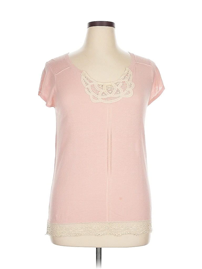 August Silk Pink Short Sleeve T-Shirt Size XL - photo 1