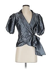 August Silk Short Sleeve Blouse
