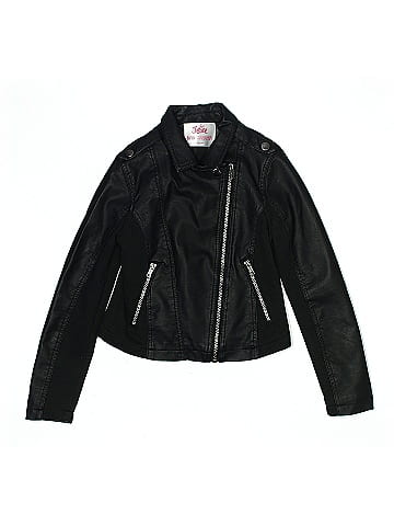 Justice Faux Leather Jacket (view 1)