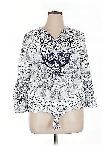 Ali Miles 3/4 Sleeve Blouse (view 1)