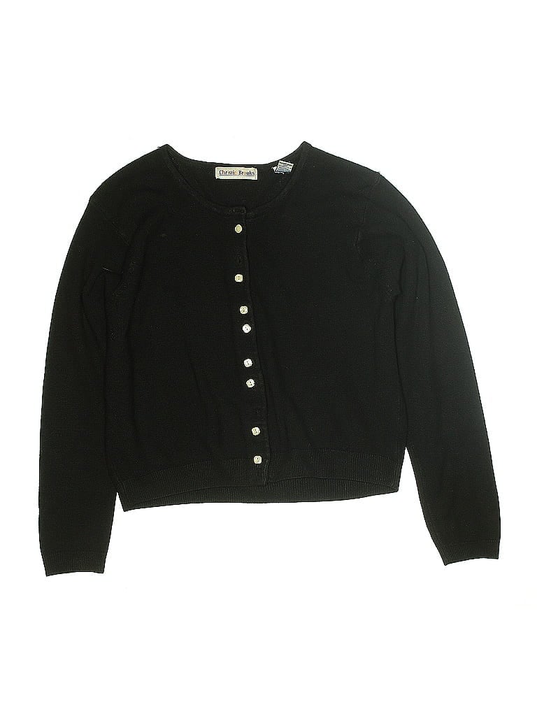 Christie Brooks 100% Acrylic Black Cardigan Size 16 - photo 1