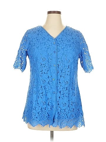 Isaac Mizrahi LIVE! Short Sleeve Blouse (view 1)