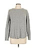 Pink Clover 100% Polyester Metallic Silver Pullover Sweater Size L - photo 1