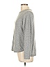 Pink Clover 100% Polyester Metallic Silver Pullover Sweater Size L - photo 4