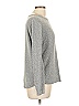 Pink Clover 100% Polyester Metallic Silver Pullover Sweater Size L - photo 3
